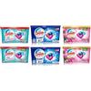Bio Presto Power Caps, 2 Confezioni Classico + 2 Confezioni Color + 2 Confezioni Igiene & Freschezza, Detersivo Lavatrice Predosato In Capsule, 6 Confezioni Da 18 pezzi, totale Lavaggi 108