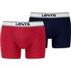 Levi's Vintage Heather Organic Cotton Boxer Briefs da Uomo (Confezione da 2)