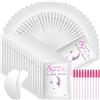 URAQT Patch Occhi Extension, 50 Paia Occhi da Ciglia Finte Eye Gel Patches Eye Pads con 10 Scovolino Ciglia, Patch Occhi Trucco Patch Ciglia per Extension Ciglia, Pro Salon Eye Mask Beauty Tool