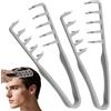 AYBUY 2 Generico Pettine Texture Per Uomo,Strumento Volumizzante per Radici | pettine volumizzante con denti larghi Per Coprire le Cuciture, accessorio per la cura del parrucchiere, Grigio