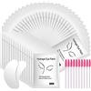 URAQT Patch Occhi Extension, 50 Paia Occhi da Ciglia Finte Eye Gel Patches Eye Pads con 10 Scovolino Ciglia, Patch Occhi Trucco Patch Ciglia per Extension Ciglia e Pro Salon Eye Mask Beauty Tool