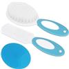 AYBUY Set Spazzola e Pettine Capelli per Bambini,3 Pezzi spazzola e pettine | per neonati e bambini con Pettine per Capelli, Pettine Crosta Lattea Neonato, Spazzola per Bambini in Silicone, B