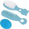 AYBUY Set Spazzola e Pettine Capelli per Bambini,3 Pezzi spazzola e pettine | per neonati e bambini con Pettine per Capelli, Pettine Crosta Lattea Neonato, Spazzola per Bambini in Silicone, C