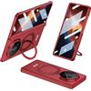 COQUE Custodia per Honor Magic V6 con Pellicola Temperata,Guscio All-Inclusive Pieghevole incernierato,Cover Telefono Pieghevole per Honor Magic V6 5G-Rosso