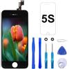 Brinonac Display per iPhone 5S/Se 2016 Nero 4,0" Schermo LCD Sostituzione Digitizer | Schermo LCD HD, tocco fluido e sensibile, resistente duraturo, kit riparazione e vetro protettivo ripara schermo cellulare
