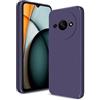 Btstring Cover per Xiaomi Redmi A3, Viola | Custodia Antiurto, Sottile in Silicone TPU, Fodera in Microfibra, Protezione della Fotocamera