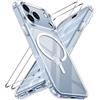 iVoler Cover Magnetica per iPhone 18 Pro Max con 2 Pezzi Pellicola Vetro Temperato, [Compatibile con MagSafe] Custodia Posteriore Sottile Anti-Impronte Case, Transparent