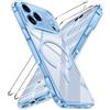 iVoler Cover Magnetica per iPhone 18 Pro Max con 2 Pezzi Pellicola Vetro Temperato, [Compatibile con MagSafe] Custodia Posteriore Sottile Anti-Impronte Case, Blu
