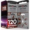 Rayovac 120 Batterie per Apparecchi Acustici Rayovac Extra Misura 312 | 20+1 Blister da 6 Pile
