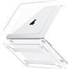 GPXIIZ Compatibile con Cover MacBook Air 13 M5 M4 M3 M2, Cristallino | 2026-2022 A3449 A3240 A3113 A2681, Trasparente, Ultra Sottile & Antigraffio, Custodia Case Rigid Protettivo Mac 13.6 Pollici