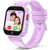 Berilona 4G Smartwatch Bambini, Orologio GPS Bambini con Videochiamate Impermeabile | Chat Vocale, Modalità Classe, Sveglia, Contapassi, Fotocamera, Calcolatrice, Smart Watch per Ragazzi e Ragazze Regalo Lavanda