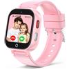 Berilona 4G Smartwatch Bambini, Orologio GPS Bambini con Videochiamate Impermeabile | Chat Vocale, Modalità Classe, Sveglia, Contapassi, Fotocamera, Calcolatrice, Smart Watch per Ragazzi e Ragazze Regalo Rosa