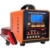 vFound 20A Caricabatterie Professionale Metal 12V/24V Manutentore Automatico Caricatore Intelligente con Arresto Automatico, Riparazione, Modalità Invernale per Auto Camion Moto (Piombo, AGM, GEL)