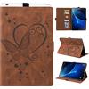 Auslbin Custodia per Galaxy Tab A6 10.1 2016,Pelle PU Cover Tablet con Auto Svegliati/Sonno Funzione Case con Supporto Funzione,Cover per Samsung Galaxy Tab A6 10.1 Pollici SM-T580/SM-T585,Marrone