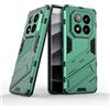 TEYYOS Cover per Xiaomi Redmi Note 14 Pro Plus 5G/Note 14 Pro+, Custodia Protettiva con Supporto, Robusto Antiurto TPU Dual Layer Armour Case - Verde