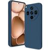 Btstring Cover per OPPO Find X8 Ultra, Blu | Custodia Antiurto, Sottile in Silicone TPU, Fodera in Microfibra, Protezione della Fotocamera