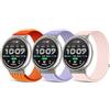 CreoArte 20mm Cinturino Compatibile con Amazfit Active 3 Premium/Active 2/Active, Cinturino sportivo in nylon per Garmin Forerunner 55/165/245/645/Vivoactive 6/5/3/Venu/Venu 2 Plus Uomo Donna