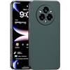 TAUYN Cover per Realme 14 Pro+ (Pro Plus), Ultra Sottile Premium PU Pelle Indietro Custodie, Telaio in Morbido Silicone, Antiurto, Antigraffio Proteggere Custodia - Verde