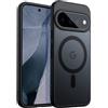 JETech Cover Magnetica Opaco per Google Pixel 11 Pro XL, Nero | Compatibile con MagSafe, Compatibile con Pixelsnap Caricabatterie, Retro Traslucido, Impugnatura Antiscivolo, Antiurto
