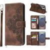 Auslbin Cover per Samsung Galaxy S26 Ultra 5G in pelle PU premium [slot per carte] [cavalletto] [magnete] [portafoglio] custodia protettiva antiurto per Samsung Galaxy S26 Ultra Custodia marrone.