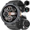 TIMU Orologio Smartwatch Uomo, Schermo AMOLED 1,53, Autonomia 30g, Orologio Militare Uomo Chiamate Bluetooth, Monitoraggio Frequenza Cardiaca/Sonno, Impermeabile IP68, 110 Modalità Sportive