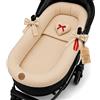 Totsy Baby Rivestimento Navicella Universale in Mussola di Cotone - Materassino | e Copri Traspirante per Passeggino Set 3 Pezzi con Cuscino Inserto Neonato · Beige B