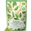 NaturaleBio Matcha Latte Blend Proteico Bio in Polvere | 80 g. Miscela di matcha senza lattosio con proteine del riso, inulina e MCT per latte macchiato, frullati e bevande.