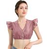 KOSMEEU Trachtenblusen Donna Blusa Dirndl Camicetta Tradizionale Bavara in Pizzo Costume Oktoberfest Abbigliamento Dell'Oktoberfest Vintage Bianco Nero Verde Blu Rosa Scollo a V-Taglie 34-54