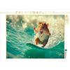 CALVENDO Puzzle "Surfer con zampe", 1000 pezzi. Dimensioni del puzzle: 64 x 48 cm. Puzzle fotografico per momenti felici