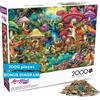 Buffalo Games - Aimee Stewart - Pic-nic nel villaggio dei funghi natalizi - Puzzle da 2000 pezzi