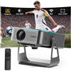 MMOBIEL Proiettore con Wi-Fi, Bluetooth, risoluzione nativa 1080P, 320 lumen ANSI, supporto 4K, ecc.