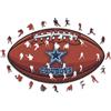 Iconic Puzzles Puzzle iconici, stemma dei Dallas Cowboys, puzzle in legno ecologico e sostenibile al 100%