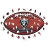 Iconic Puzzles Puzzle iconico, stemma dei Las Vegas Raiders, puzzle in legno realizzato con materiali ecologicamente sostenibili al 100%