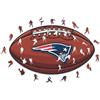 Iconic Puzzles Puzzle iconico, stemma dei New England Patriots, puzzle in legno ecologicamente sostenibile al 100%
