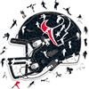 Iconic Puzzles - Casco della squadra Houston Texans, puzzle in legno con licenza ufficiale NFL, 100 pezzi