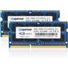 DUOMEIQI Kit di 8GB (2x4GB) di RAM DDR3 a 1066MHz, PC3-8500, 2Rx8, 4GB, 204 pin SO-DIMM, 1.5V, CL7, marca Arbei
