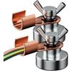 Generic Elettrodo di rame resiliente robusto 500A del magnete di terra di saldatura | Strumento di supporto per saldatura a coda in rame, robusto e forte magnetismo per fabbricazione, lavorazione dei metalli