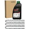 tallox 3 catene per motosega tallox + 1 l di olio da 3/8, 1,1 mm, 44 TG, 35 cm, compatibili con Stihl MS170, MSE170C, MS194T e altri - 36100000044