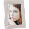 DRW Portafoto per fotografie da 10 x 15 cm, in vetro da 19,5 x 14,5 x 1 cm, beige, 19,5 x 14,5 x 1 cm
