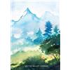 Watercolor Hillside - Dotted Bullet Journal (Tascabile)