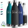 Grsta Borraccia Termica, Borraccia 1 litro, Senza BPA, Borraccie Acciaio Inox, Senza Perdite, Thermos per Bevande Calde, Mantiene Caldo per 12 Ore/Freddo 24 Ore, Borracce Termiche per Corsa, Yoga, Campeggio
