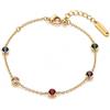 Collana dream Collezione Bracciali Donna in Acciaio Inossidabile 316L Placcato Oro 18K PVD, Regolabili, Impermeabili e Antiossidanti