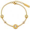 Collana dream Collezione Bracciali Donna in Acciaio Inossidabile 316L Placcato Oro 18K PVD, Regolabili, Impermeabili e Antiossidanti