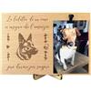 Handmade Portafoto in legno cane, gadget pastore tedesco, idea regalo amanti dei cani, portafoto in legno, Cornice da tavolo, idea regalo pastore tedesco, Quadretto con molletta, (Pastore Tedesco)