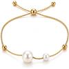 Collana dream Collezione Bracciali Donna in Acciaio Inossidabile 316L Placcato Oro 18K PVD, Regolabili, Impermeabili e Antiossidanti