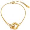 Collana dream Collezione Bracciali Donna in Acciaio Inossidabile 316L Placcato Oro 18K PVD, Regolabili, Impermeabili e Antiossidanti