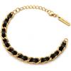 Collana dream Collezione Bracciali Donna in Acciaio Inossidabile 316L Placcato Oro 18K PVD, Regolabili, Impermeabili e Antiossidanti