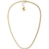 VLNET ® | Vestopazzo collana girocollo snake | thin, bold, minimal, piatta | acciaio gold plated | lavorazione artigianale
