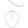 VLNET® | Vestopazzo collana in acciaio dorato con perle e ciondoli madreperla | Motherpearl | cuore, stella, acchiappasogni, luna, mare | lavorazione artigianale (Perline madreperla azzurra)