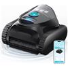 BRINBO C1 Robot Piscina Pareti e Fondo, Doppio Filtro, Aspiratore Piscina Senza Fili, 7 Modalità di Pulizia, 180 min, Pulitore con App, Robot Pulisci Piscine fino a 150 m², Blu Mezzanotte